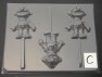 155sp Ernesto Chocolate Candy Lollipop Mold FACTORY SECOND
